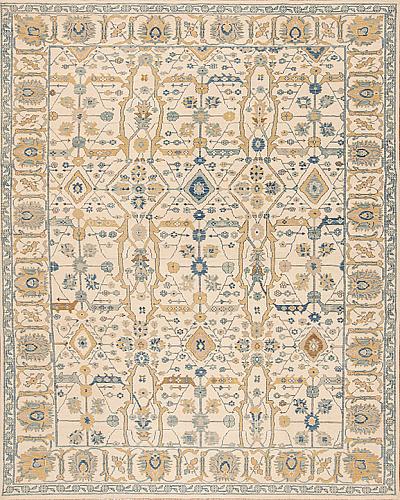 181574 Caspian Collection <br> Kuma Ivory Blue 10.1 X 14.2