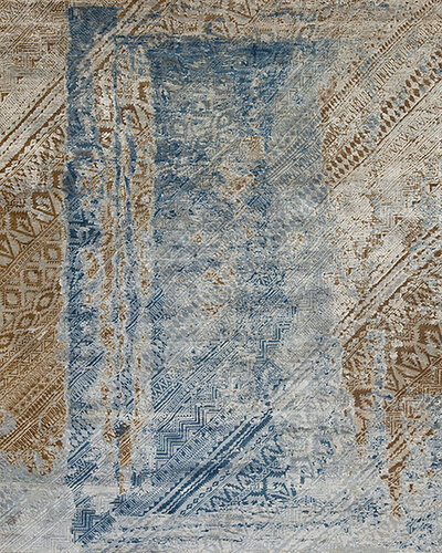 Gallant <br>Oxidized Wool & Silk  Blue-Ivory 