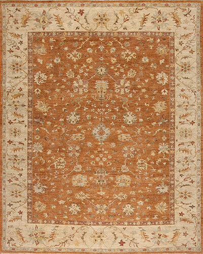 132596 ESSENCE <br> MARIGOLD  Pumpkin/Beige 11.10 X 14.8