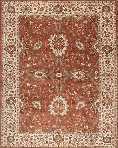 124275 MAHAL <br> M-228 Apricot/Ivory 12.1 X 18.2