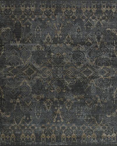 183097 Manhattan Reserve Part Silk <br> Bryant Park Azure 10.1 X 14.2