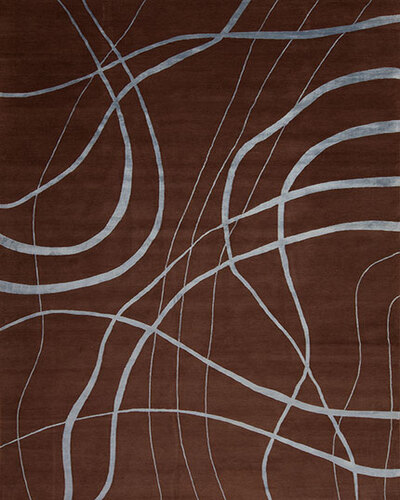 145415 Modern Tibet 3 <br>  Branches Chocolate 10.0 X 14.0