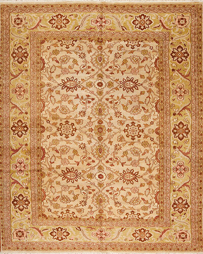 50189 MOGHUL COLLECTION <br> KCF-121 Ivory/Gold 9.11 X 14.3