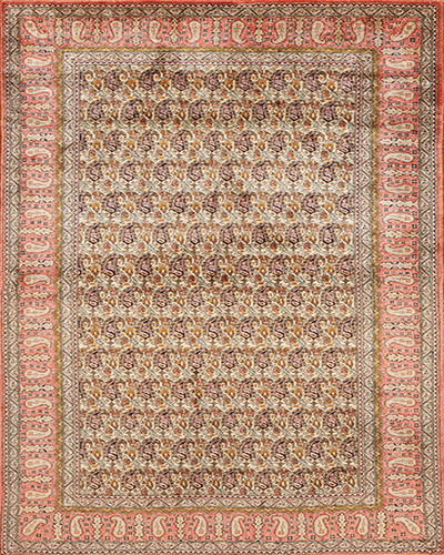 77770 PERSIAN COLLECTION SILK QUM   3.5 X 5.8 