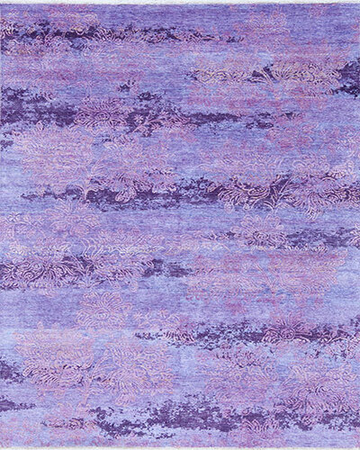 147318 Wool & Banana Silk V4-P1  Purple 4.10 X 7.1