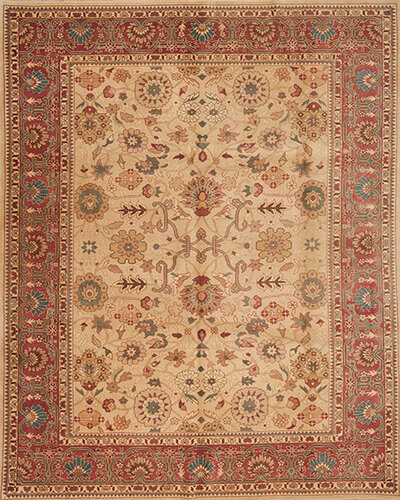 76223 SINO-PERSIAN TURKISH KNOT A19   9.0 X 12.0