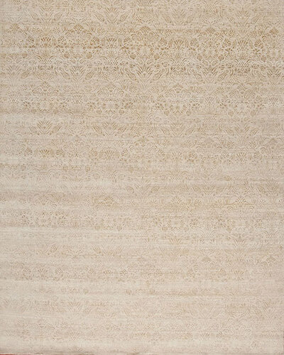 131495 MANHATTAN RESERVE WOOL & SILK MARBLE HILL  Ivory 8.1 X 10.1