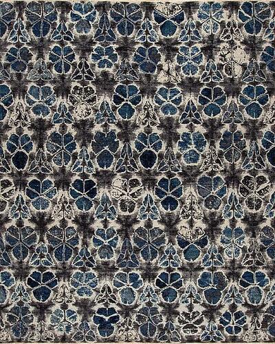 161374 Shibori Couture <br> Mito Grey-Blue 12.1 X 15.1