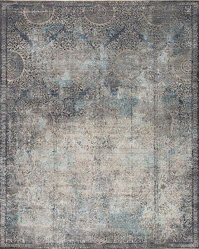 171517 Transcendence Wool & Silk <BR> Brilliance Blues 11.11 X 15.2