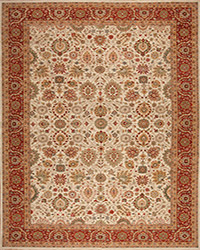 130123 Empire Collection <br> Rockefeller Ivory / Red 12.0 X 17.10